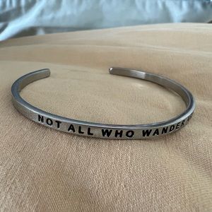 Mantraband - Not All Who Wonder Are Lost - Silver
